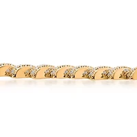 Lab Created Sterling Silver 2 Cttw Lab-Grown GH/SI2 Diamond Bracelet