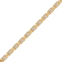 Lab Created Sterling Silver 1 Cttw Lab-Grown GH/SI2 Diamond Bracelet