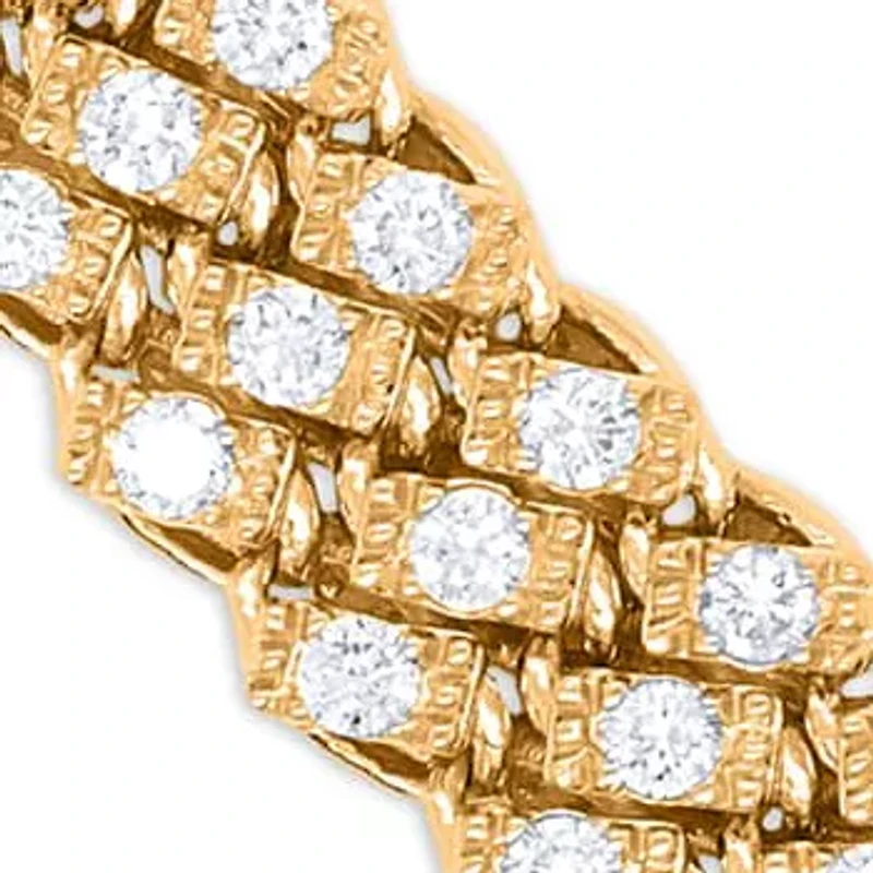 Lab Created Sterling Silver 2-1/2 Cttw Lab-Grown GH/SI2 Diamond Bracelet