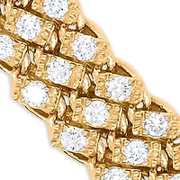 Lab Created Sterling Silver 2-1/2 Cttw Lab-Grown GH/SI2 Diamond Bracelet