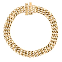Lab Created Sterling Silver 2-1/2 Cttw Lab-Grown GH/SI2 Diamond Bracelet