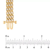 Lab Created Sterling Silver 2-1/2 Cttw Lab-Grown GH/SI2 Diamond Bracelet