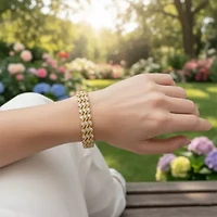 Lab Created Sterling Silver 2-1/2 Cttw Lab-Grown GH/SI2 Diamond Bracelet
