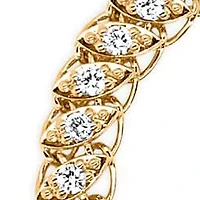 Lab Created Sterling Silver 1 Cttw Lab-Grown GH/SI2 Diamond Bracelet