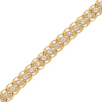 Lab Created Sterling Silver 1 Cttw Lab-Grown GH/SI2 Diamond Bracelet