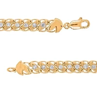 Lab Created Sterling Silver 1 Cttw Lab-Grown GH/SI2 Diamond Bracelet