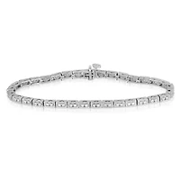 1CTW Diamond Sterling Silver Bracelet