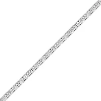1CTW Diamond Sterling Silver Bracelet