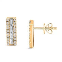 Lab Created Sterling Silver 3/8 Cttw Lab-Grown GH/SI2 Diamond Earrings