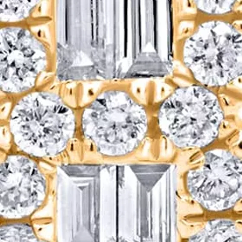 Lab Created Sterling Silver 1 Cttw Lab-Grown GH/SI2 Diamond Earrings