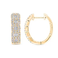 Lab Created Sterling Silver 1 Cttw Lab-Grown GH/SI2 Diamond Earrings
