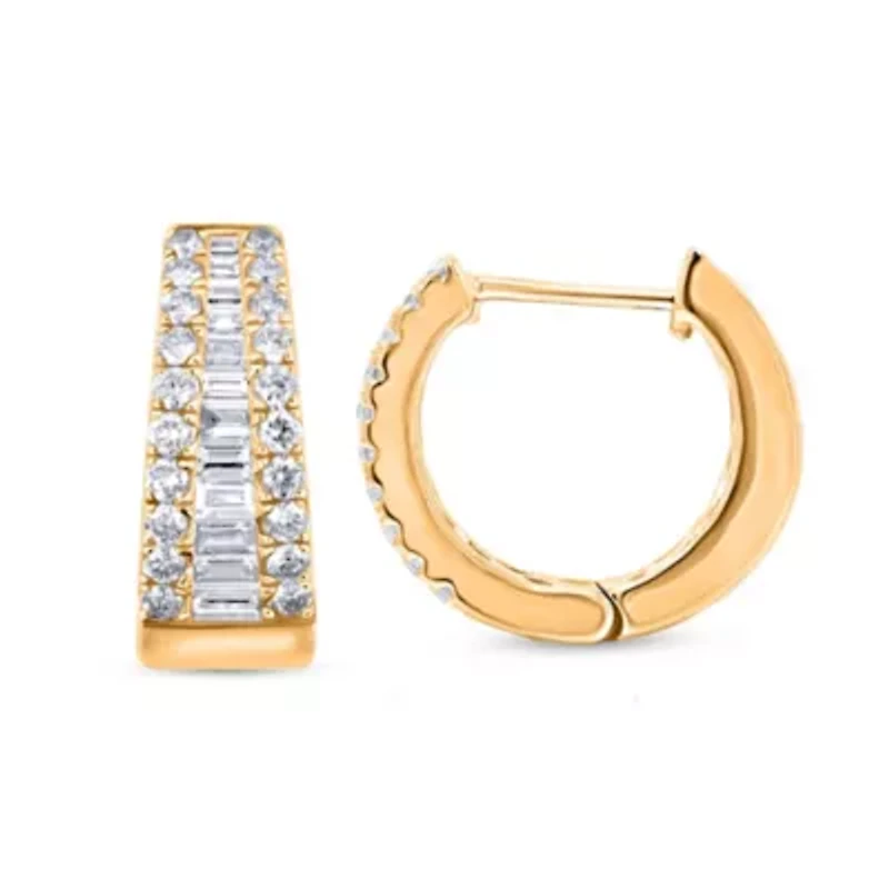 Lab Created Sterling Silver 5/8 Cttw Lab-Grown GH/SI2 Diamond Earrings