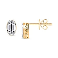 Lab Created Sterling Silver 1/4 Cttw Lab-Grown GH/SI2 Diamond Earrings
