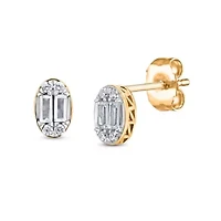 Lab Created Sterling Silver 1/4 Cttw Lab-Grown GH/SI2 Diamond Earrings