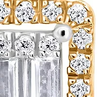 Lab Created Sterling Silver 3/8 Cttw Lab-Grown GH/SI2 Diamond Earrings