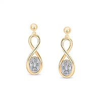 Lab Created Sterling Silver 1/3 Cttw Lab-Grown GH/SI2 Diamond Earrings