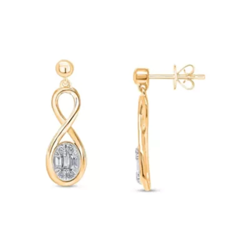 Lab Created Sterling Silver 1/3 Cttw Lab-Grown GH/SI2 Diamond Earrings