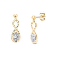 Lab Created Sterling Silver 1/3 Cttw Lab-Grown GH/SI2 Diamond Earrings