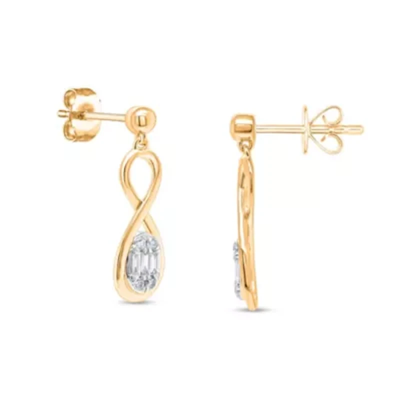Lab Created Sterling Silver 1/3 Cttw Lab-Grown GH/SI2 Diamond Earrings