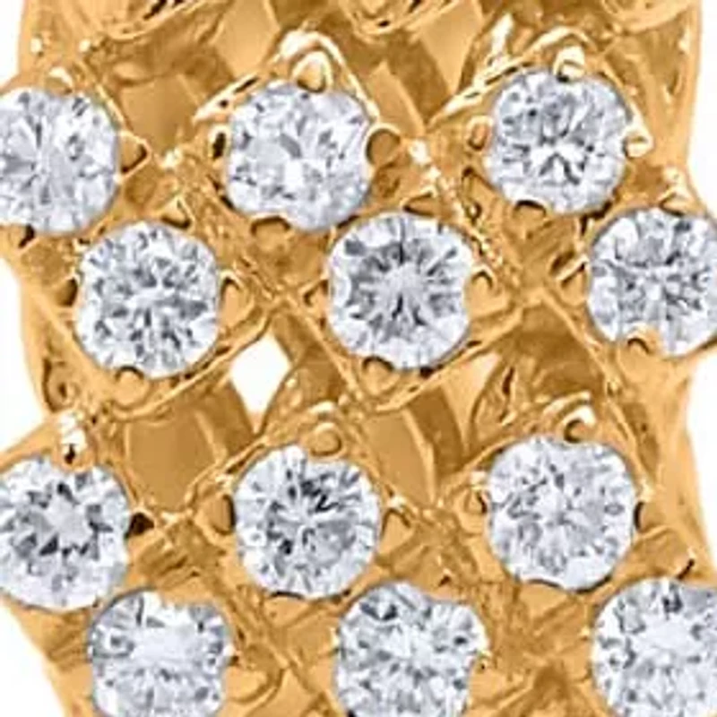 Lab Created Sterling Silver 1 Cttw Lab-Grown GH/SI2 Diamond Earrings