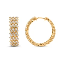 Lab Created Sterling Silver 1 Cttw Lab-Grown GH/SI2 Diamond Earrings