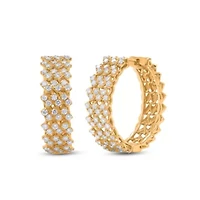 Lab Created Sterling Silver 1 Cttw Lab-Grown GH/SI2 Diamond Earrings