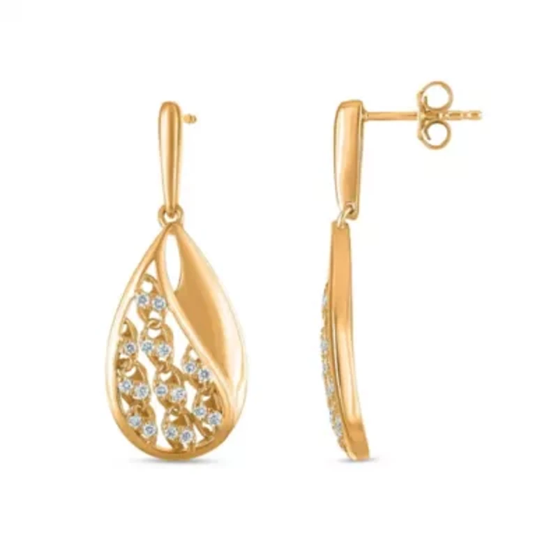 Lab Created Sterling Silver 1/3 Cttw Lab-Grown GH/SI2 Diamond Earrings