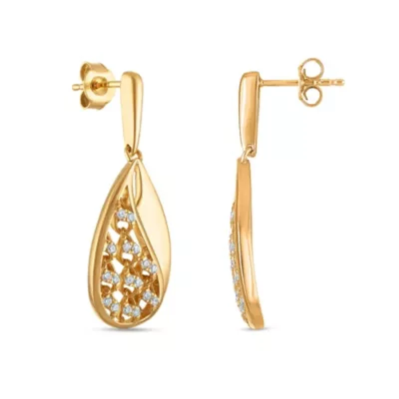 Lab Created Sterling Silver 1/3 Cttw Lab-Grown GH/SI2 Diamond Earrings