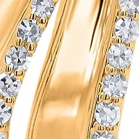 Lab Created Sterling Silver 1/2 Cttw Lab-Grown GH/SI2 Diamond Earrings