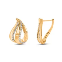 Lab Created Sterling Silver 1/2 Cttw Lab-Grown GH/SI2 Diamond Earrings