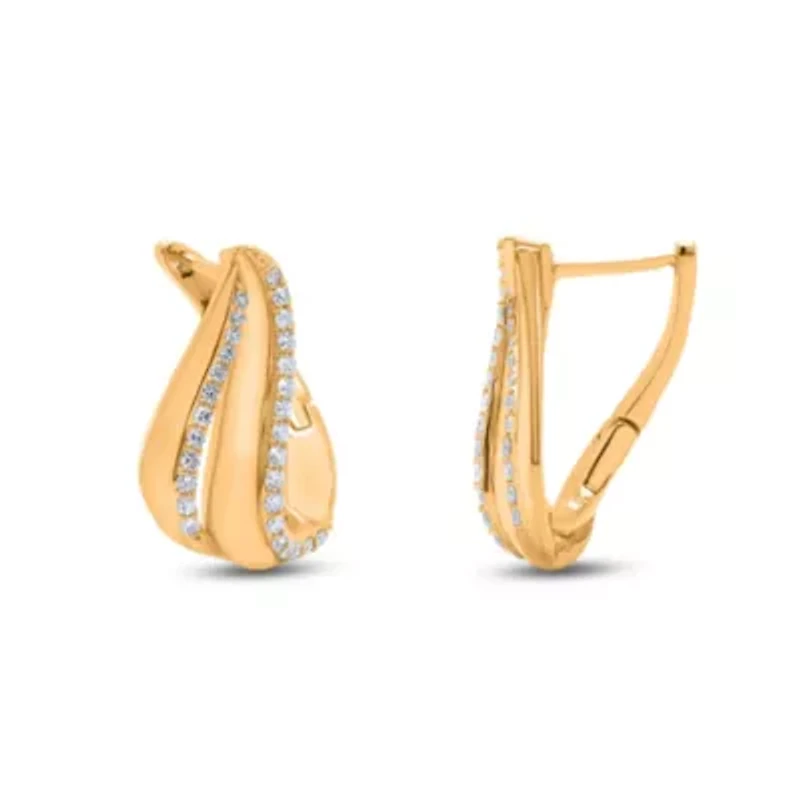 Lab Created Sterling Silver 1/2 Cttw Lab-Grown GH/SI2 Diamond Earrings