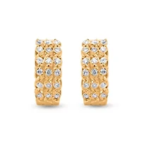 Lab Created Sterling Silver 1/3 Cttw Lab-Grown GH/SI2 Diamond Earrings