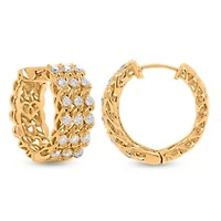 Lab Created Sterling Silver 1/3 Cttw Lab-Grown GH/SI2 Diamond Earrings