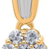 Lab Created Sterling Silver 1/3 Cttw Lab-Grown GH/SI2 Diamond Earrings