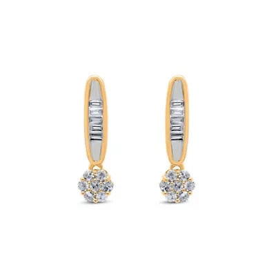 Lab Created Sterling Silver 1/3 Cttw Lab-Grown GH/SI2 Diamond Earrings