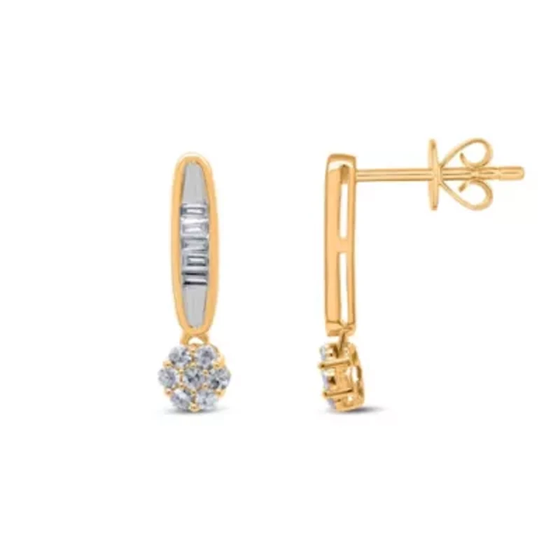 Lab Created Sterling Silver 1/3 Cttw Lab-Grown GH/SI2 Diamond Earrings