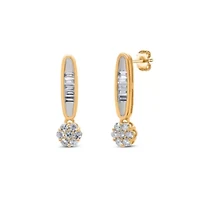 Lab Created Sterling Silver 1/3 Cttw Lab-Grown GH/SI2 Diamond Earrings