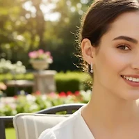 Lab Created Sterling Silver 1/3 Cttw Lab-Grown GH/SI2 Diamond Earrings