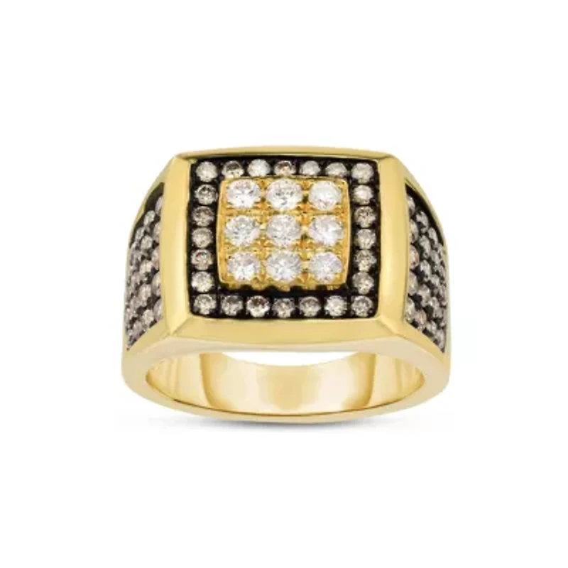 1-1/2CTW Diamond 14kt Gold Yellow Ring