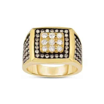 1-1/2CTW Diamond 14kt Gold Yellow Ring