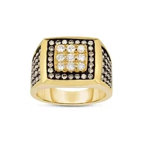 1-1/2CTW Diamond 14kt Gold Yellow Ring