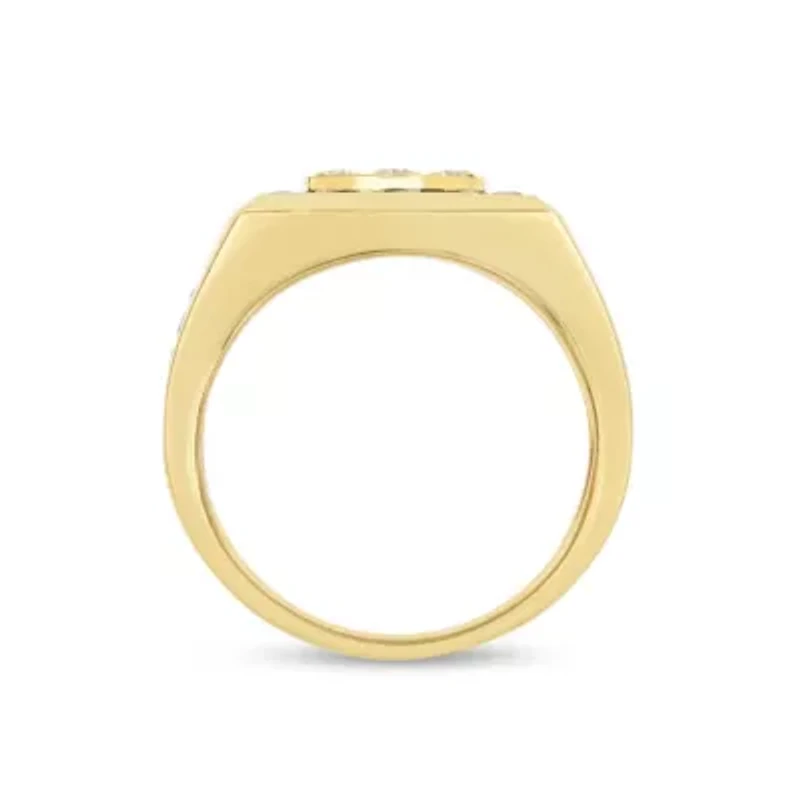 1-1/2CTW Diamond 14kt Gold Yellow Ring