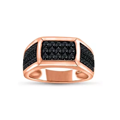 3/4CTW Diamond 14kt Gold Pink Ring