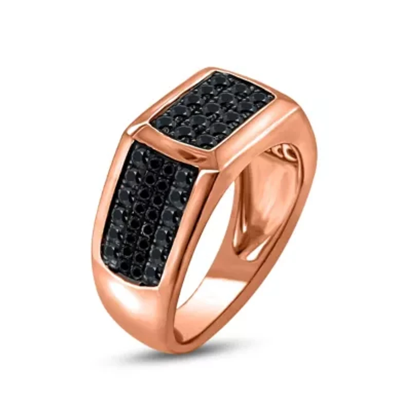3/4CTW Diamond 14kt Gold Pink Ring