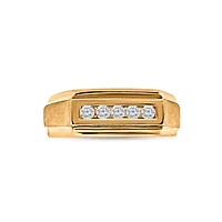 1/4CTW Diamond 10kt Gold Yellow Ring