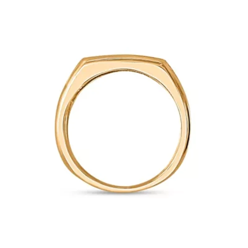 1/4CTW Diamond 10kt Gold Yellow Ring
