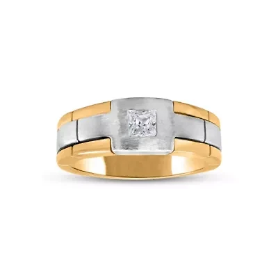 1/3CTW Diamond 14kt Gold Two Tone Ring