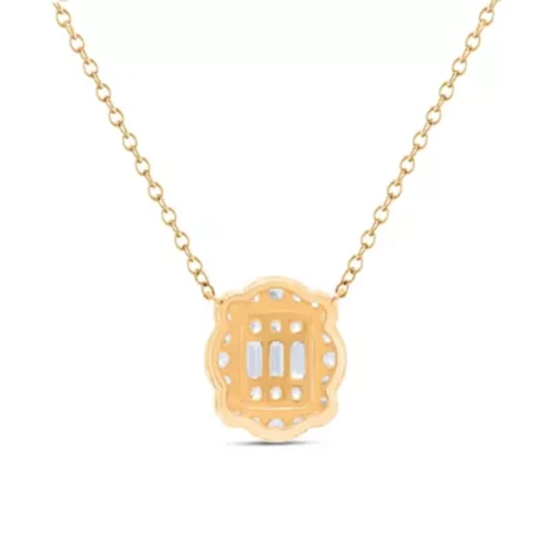 Lab Created Sterling Silver 1/3 Cttw Lab-Grown GH/SI2 Diamond Necklace