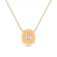 Lab Created Sterling Silver 1/3 Cttw Lab-Grown GH/SI2 Diamond Necklace