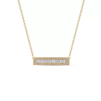 Lab Created Sterling Silver 1/2 Cttw Lab-Grown GH/SI2 Diamond Necklace